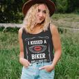 Funny Motorcycle I Kissed A Biker And I Liked It Unisex Tank Top