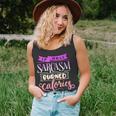 Funny Quote Sassy If Only Sarcasm Burned Calories Unisex Tank Top