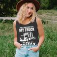 Funny Trucker Gifts Men Truck Driver Husband Semi Trailer Unisex Tank Top