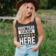 Hank Name Gift Have No Fear Hank Is Here Unisex Tank Top