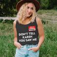 Hello My Name Is Manager Dont Tell Karen You Saw Me Unisex Tank Top