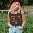 Houston Map Retro Vintage Houston Texas Pride State Usa Unisex Tank Top