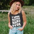 I Look Better Bent Over A Book Funny Saying Groovy Quote Unisex Tank Top
