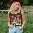 Ill Just Have The Chicken Tenders Funny Chicken Groovy Unisex Tank Top