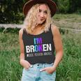 I'm Broken Wear Teal And Purple Suicide Prevention Awareness Tank Top