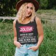 Jolene Name Gift Jolene Hated By Many Loved By Plenty Heart On Her Sleeve Unisex Tank Top
