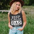 Keep Calm Dad Will Fix It Fathers Day Gift Gift For Mens Unisex Tank Top