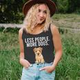 Less People More Dogs Norfolk Terrier Funny Introvert Unisex Tank Top