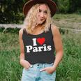 I Love Heart Paris France Tank Top