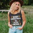 Merry Christmas Animal Filthy Ya Ugly Sweater Style Matching Tank Top