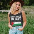 My Dad Is Palestinian Palestine Pride Flag Heritage Roots Unisex Tank Top