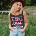 Never Underestimate A Girl Who Plays Soccer Cool Players Unisex Tank Top