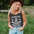 Never Underestimate Power Of A Social Worker Cat Lover Unisex Tank Top