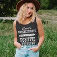 Never Underestimate The Power Of Positive Drinking Unisex Tank Top