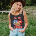 Patriotic Highland Cow Oh My Stars 4Th Of July American Flag Tank Top