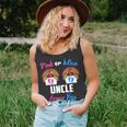 Pink Or Blue Uncle Loves You- Gender Reveal Thanksgiving Unisex Tank Top