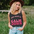 Retro Vintage You Need To Calm Down Funny Quotes Unisex Tank Top