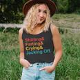 Shitting & Farting& Crying& Jacking Off Vintage Quote Unisex Tank Top