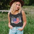 Skeleton Hand Heart 4Th Of July Love American Flag Patriotic Patriotic Tank Top