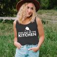Stay Out Of The Kitchen Funny Pickleball Paddle Unisex Tank Top