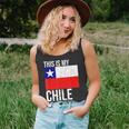 Vintage This Is My Chile Flag Costume For Halloween Chile Tank Top