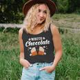 White Chocolate Funny Food Lover Eater Graphic Unisex Tank Top