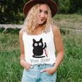 Funny Cat You Saw Nothing Funny Black Cat Gift Idea Unisex Tank Top