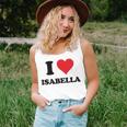I Heart Isabella First Name I Love Personalized Stuff Unisex Tank Top