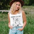 Karma Is A Cat Purring In My Lap Cause Its Loves Me Funny Unisex Tank Top