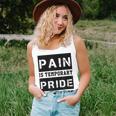 Pain Is Temporary Pride Is Forever Workout Motivation Unisex Tank Top