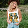 Vacay Mode Vintage Sunset Beach Retro Summer Vibes Raglan Unisex Tank Top