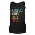 30 Years Old Legend Since July 1993 30Th Birthday Unisex Tank Top