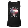 4Th Of July Best Dad By Par Disc Golf Men Fathers Day Unisex Tank Top