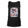 4Th Of July Fireworks Just Here To Bang Messy Bun Sunglasses Unisex Tank Top