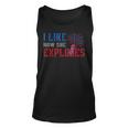 4Th Of July I Like How She Explodes Vintage Firework Couple Unisex Tank Top