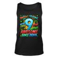 9Th Birthday Comic Style Awesome Since 2014 9 Year Old Boy Unisex Tank Top