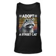 Adopt A Street Cat Watercolor Raccoon Tank Top