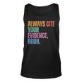Always Cite Your Evidence Bruh Retro Vintage Tank Top
