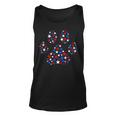 American Flag Patriotic Dog & Cat Paw Print Us 4Th Of July Patriotic Tank Top