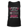 Aretha Name Gift And God Said Let There Be Aretha V2 Unisex Tank Top