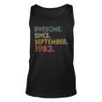 Awesome Since September 1983 40Th Birthday 40 Year Old Tank Top