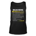 Beavers Name Gift Beavers Facts V3 Unisex Tank Top