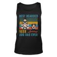 Beer Best Bearded Beer Loving Dog Dad Ever Shetland Sheepdog Unisex Tank Top