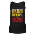 Beer Funny Bbq Chef Beer Smoked Meat Lover Gift Grilling Bbq Unisex Tank Top