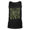 Best Dad Ever Fathers Day Gift American Flag Military Camo Unisex Tank Top