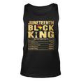 Black King Junenth 1865 Independence Day Black Pride Men Unisex Tank Top