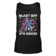 Blast Off Into 4Th Grade First Day Of School Space Rocket Unisex Tank Top
