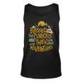 Blessed Are The Curious For They Shall Have Adventures Unisex Tank Top