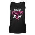 Breast Cancer Awareness No One Fight Alone Month Pink Ribbon Tank Top