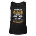 Call Me Poppy Partner Crime Bad Influence For Fathers Day Unisex Tank Top